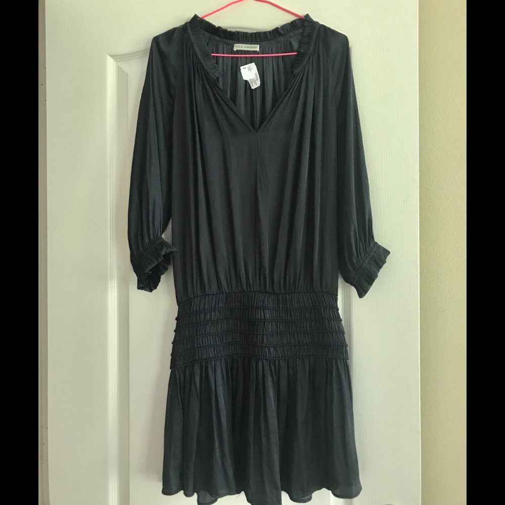NEW Ulla Johnson silk dress in midnight blue